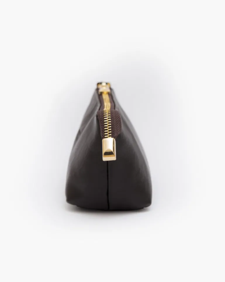 Beauty case in pelle NOAH – MARRONE