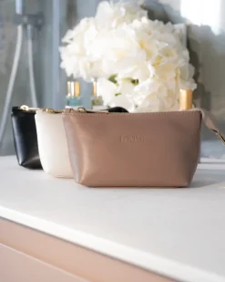 Beauty case in pelle NOAH – tortora