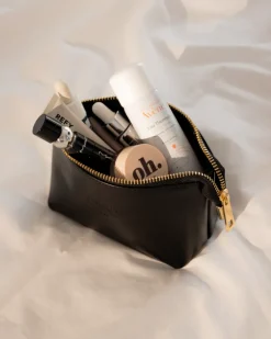 Beauty case in pelle NOAH – nero