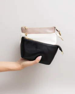 Beauty case in pelle NOAH – nero