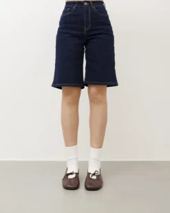 Bermuda in denim blu marino – L1182