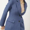 Blazer avvitato con baschina DENIM – V2597 slc