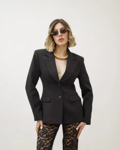 Blazer avvitato con baschina NERO – V2597slc