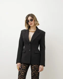 Blazer avvitato con baschina NERO – V2597slc
