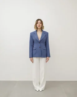 Blazer avvitato con baschina DENIM – V2597 slc