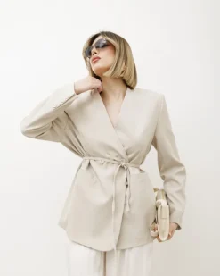 Blazer morbido con cinturino – 5239