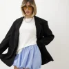 Blazer oversize con impunture – 5178
