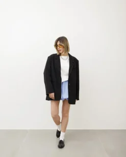 Blazer oversize con impunture – 5178