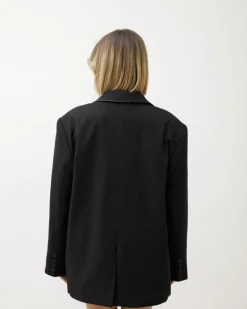 Blazer oversize con impunture – 5178