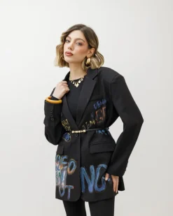 Blazer oversize graffiti – V5228