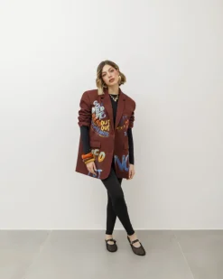 Blazer oversize graffiti – V5228
