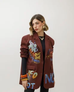 Blazer oversize graffiti – V5228