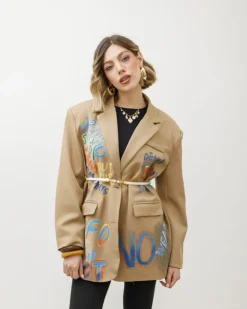 Blazer oversize graffiti – V5228