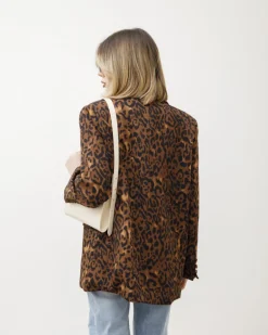 Blazer strutturato animalier – V5938