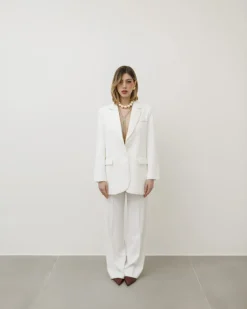Blazer strutturato monopetto BIANCO – V6968slc