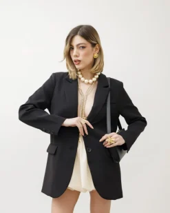 Blazer strutturato monopetto NERA – V6968slc