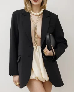 Blazer strutturato monopetto NERA – V6968slc