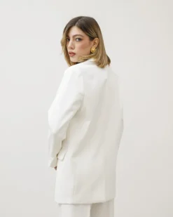 Blazer strutturato monopetto BIANCO – V6968slc