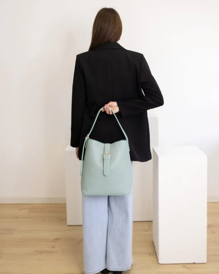 Borsa ANASTASIA in pelle acqua marina – LOVING BAGS
