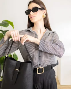 Borsa ANASTASIA in pelle nera – LOVING BAGS
