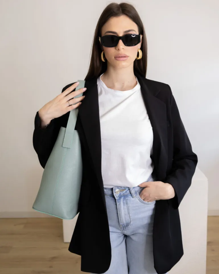 Borsa ANASTASIA in pelle acqua marina – LOVING BAGS