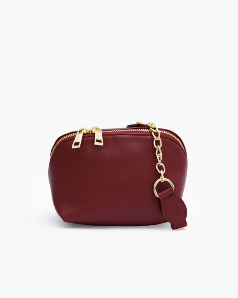Borsa in pelle ALMA bordeaux – LOVING BAGS