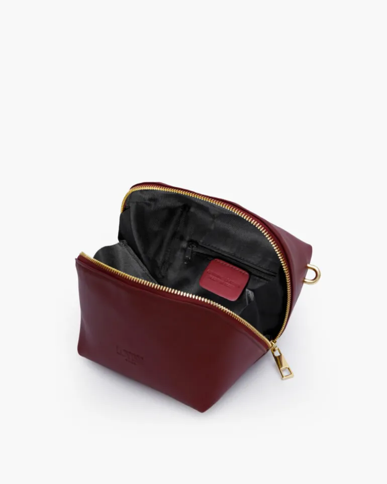 Borsa in pelle ALMA bordeaux – LOVING BAGS