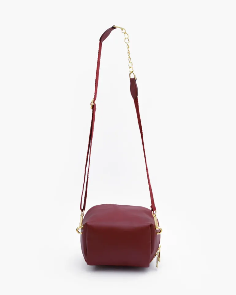 Borsa in pelle ALMA bordeaux – LOVING BAGS