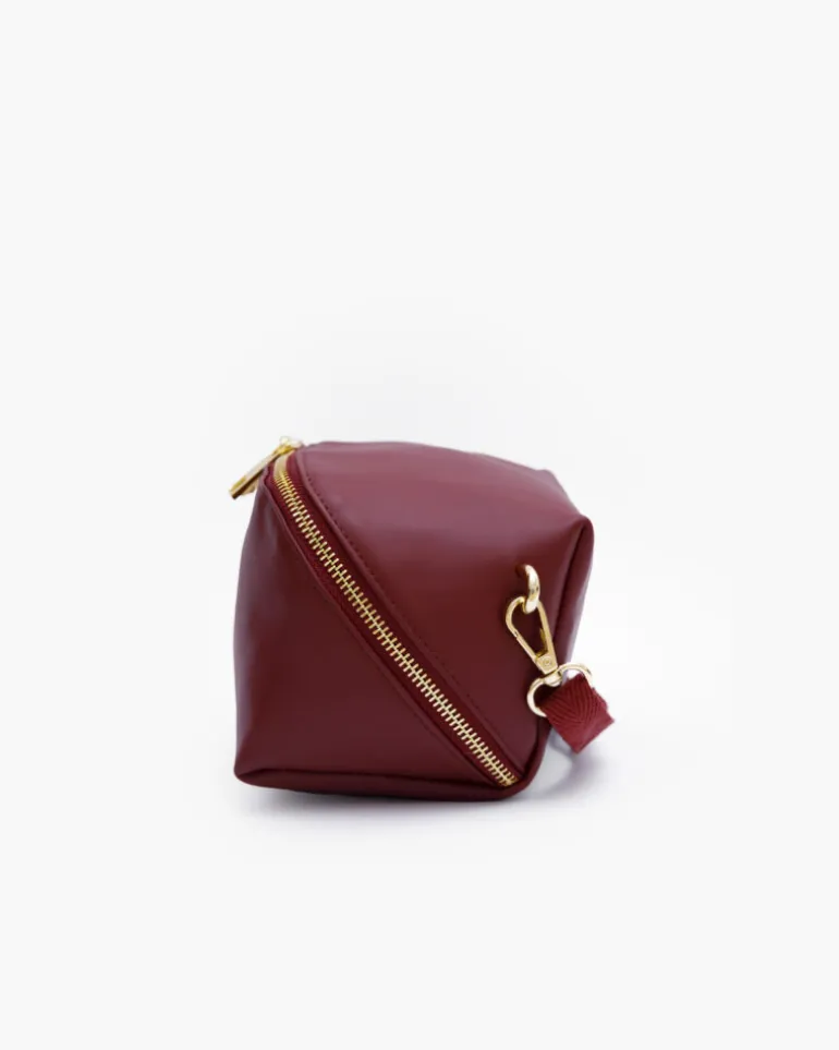 Borsa in pelle ALMA bordeaux – LOVING BAGS