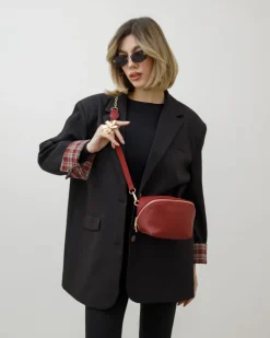 Borsa in pelle ALMA bordeaux – LOVING BAGS
