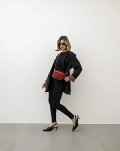 Borsa in pelle ALMA bordeaux – LOVING BAGS