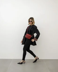 Borsa in pelle ALMA bordeaux – LOVING BAGS