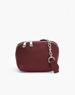 Borsa in pelle ALMA bordeaux – LOVING BAGS