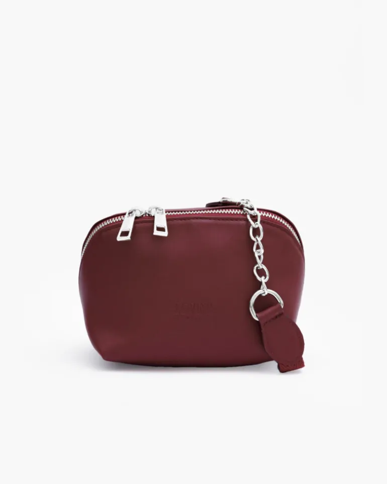 Borsa in pelle ALMA bordeaux – LOVING BAGS