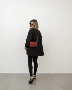 Borsa in pelle ALMA bordeaux – LOVING BAGS