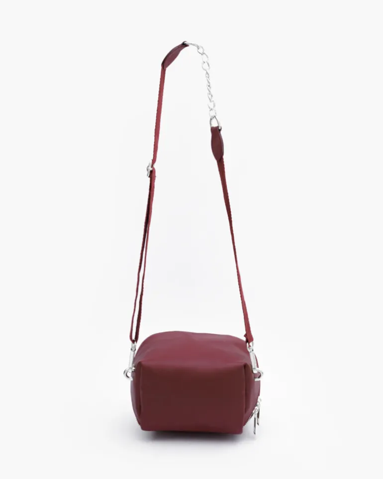 Borsa in pelle ALMA bordeaux – LOVING BAGS