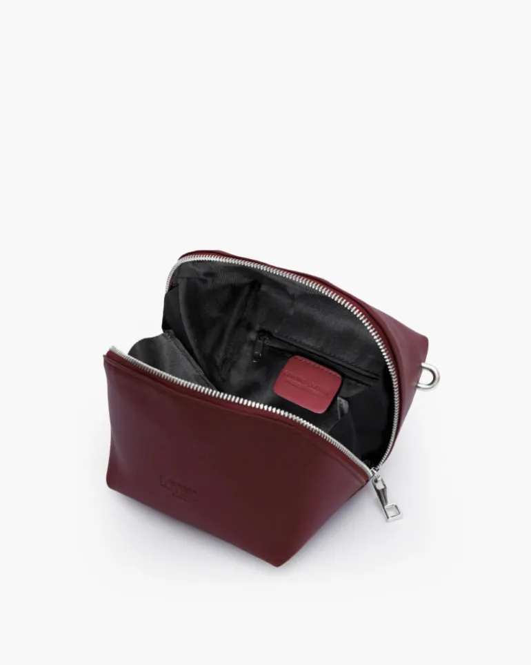 Borsa in pelle ALMA bordeaux – LOVING BAGS