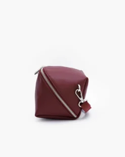 Borsa in pelle ALMA bordeaux – LOVING BAGS