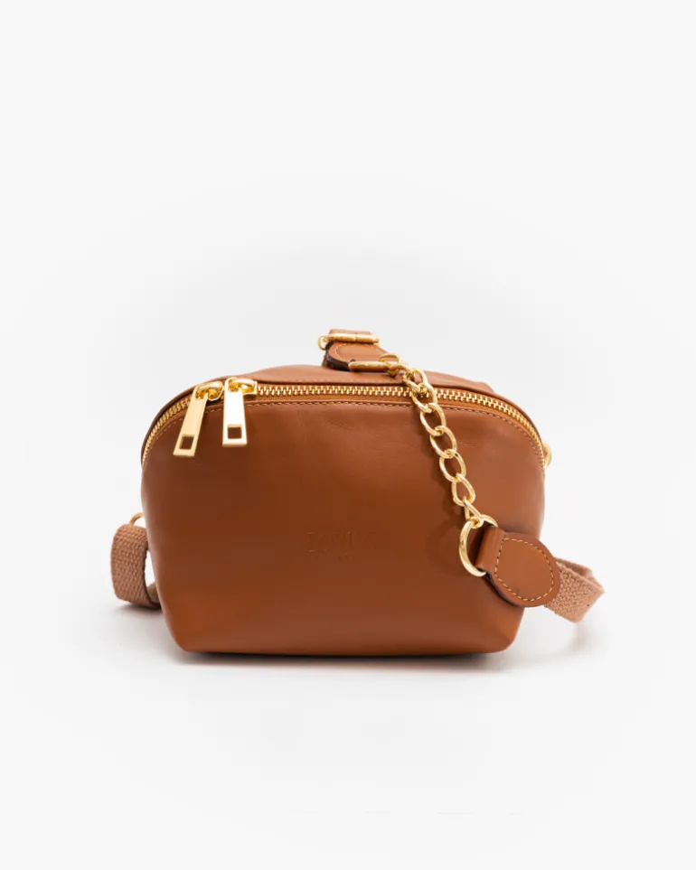Borsa in pelle ALMA cuoio – LOVING BAGS