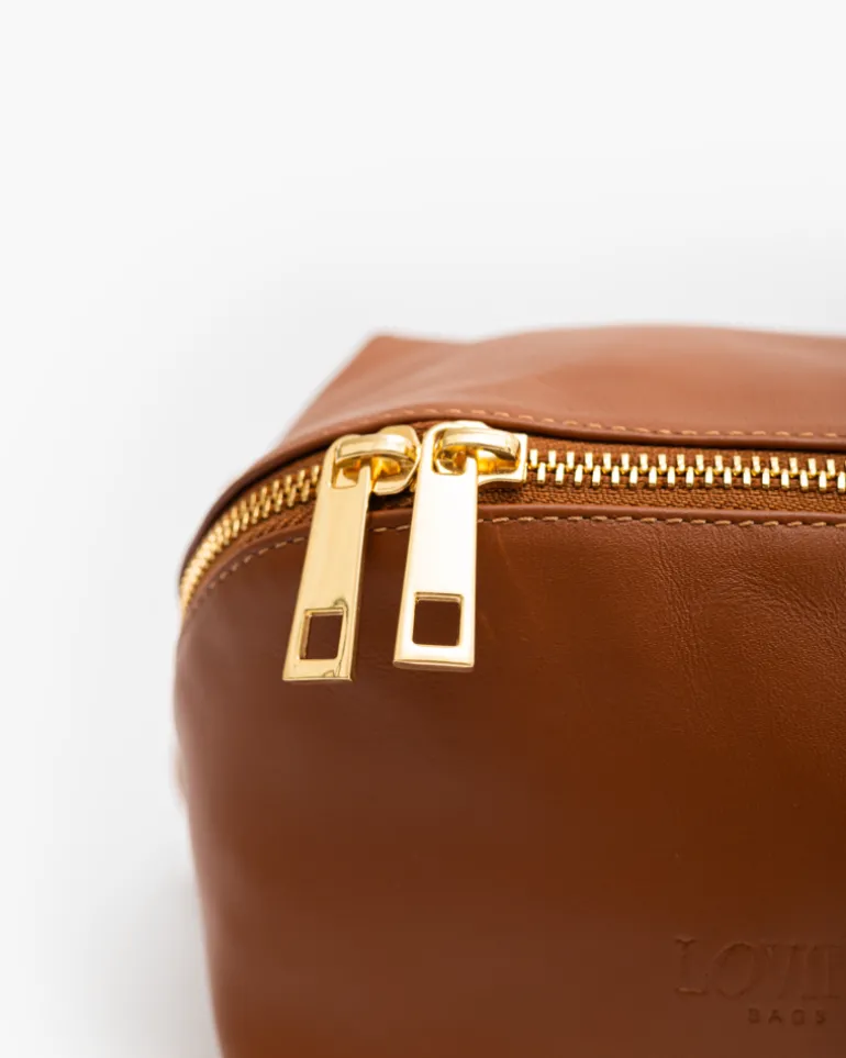 Borsa in pelle ALMA cuoio – LOVING BAGS