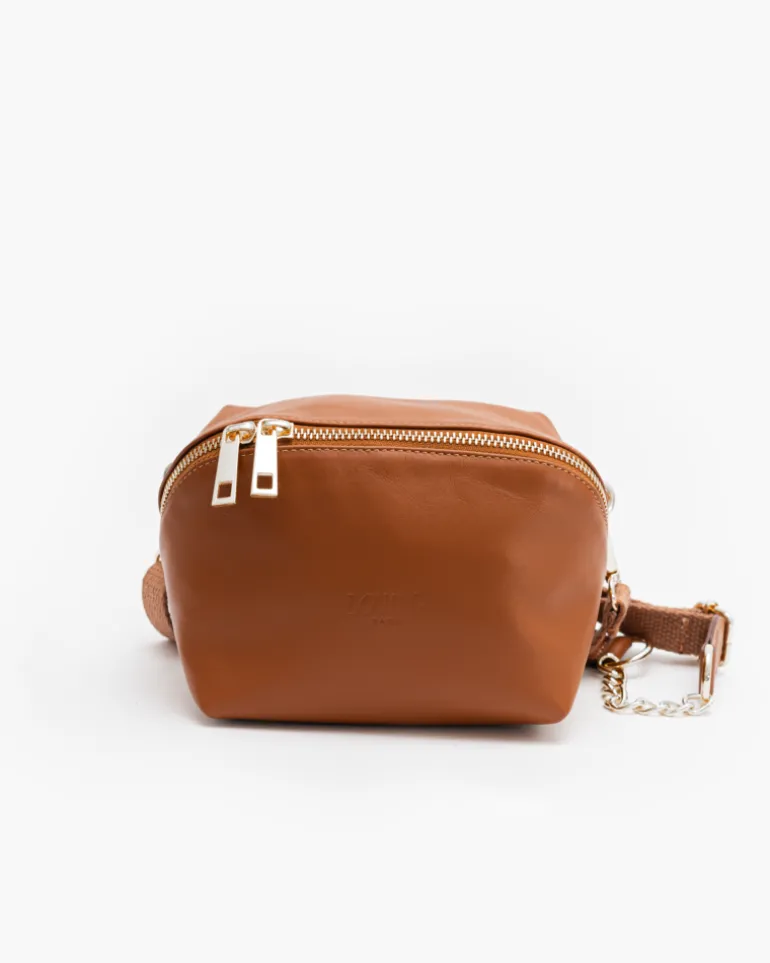 Borsa in pelle ALMA cuoio – LOVING BAGS