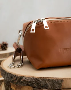 Borsa in pelle ALMA cuoio – LOVING BAGS