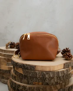 Borsa in pelle ALMA cuoio – LOVING BAGS