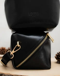 Borsa in pelle ALMA nera – LOVING BAGS