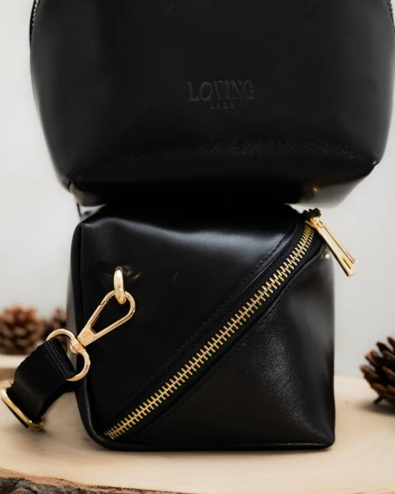 Borsa in pelle ALMA nera – LOVING BAGS