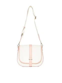 Borsa in pelle AMBRA canvas rosa – LOVINGBAGS