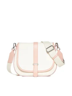 Borsa in pelle AMBRA canvas rosa – LOVINGBAGS