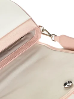 Borsa in pelle AMBRA canvas rosa – LOVINGBAGS