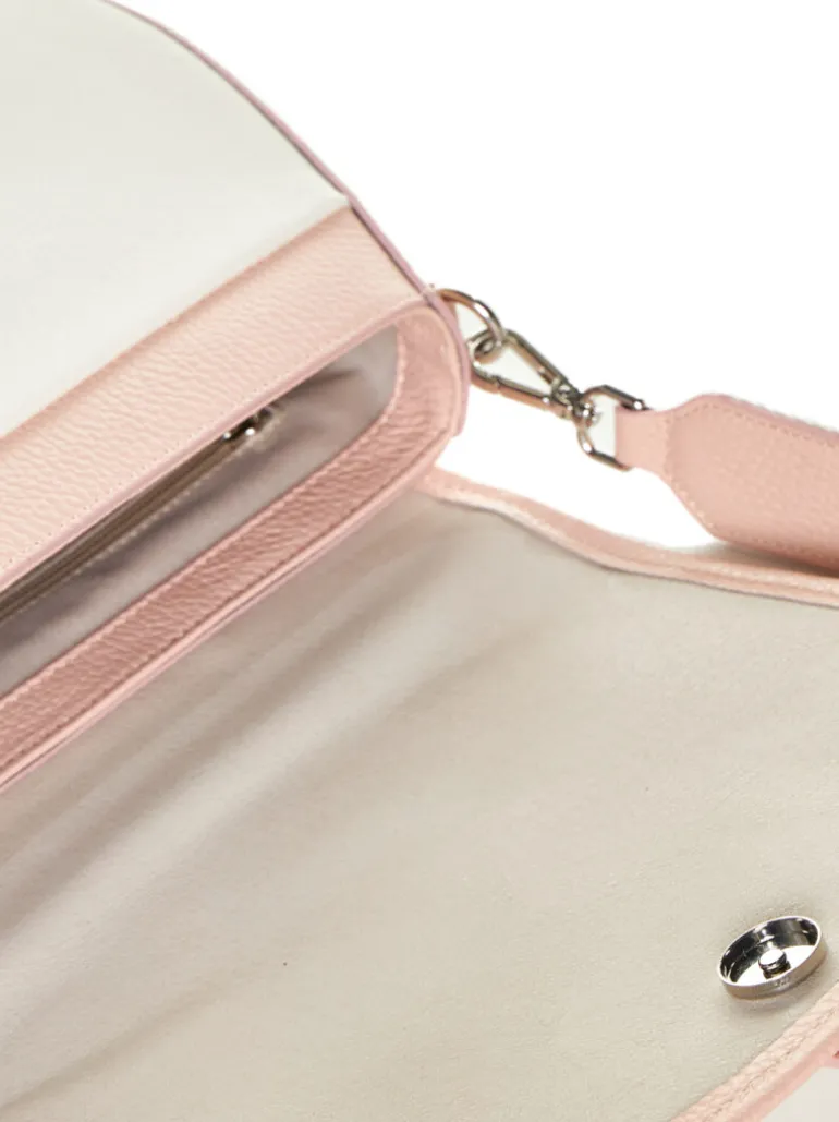 Borsa in pelle AMBRA canvas rosa – LOVINGBAGS