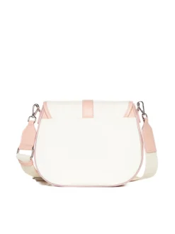 Borsa in pelle AMBRA canvas rosa – LOVINGBAGS